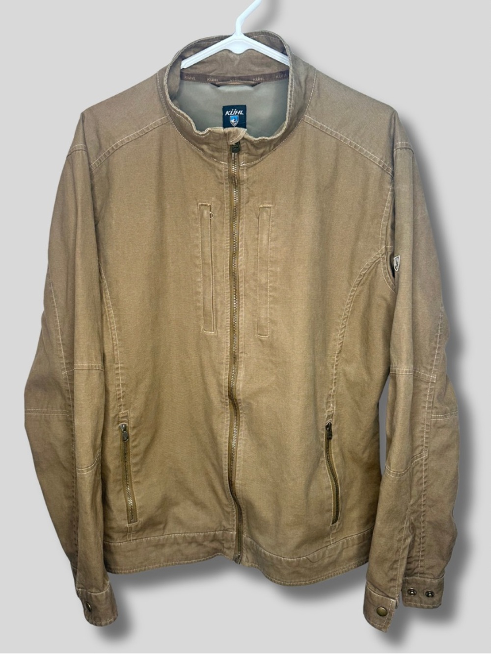 KÜHL Double Kross Jacket Men’s L Dark Khaki Canvas 7247 Outdoor